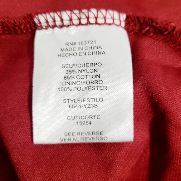 City Vibe Womens Burgundy Fit & Flare Sleeveless Dress Size 15 Lined Square Neck - Picture 10 of 11